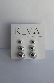 Set Perlas Plateadas